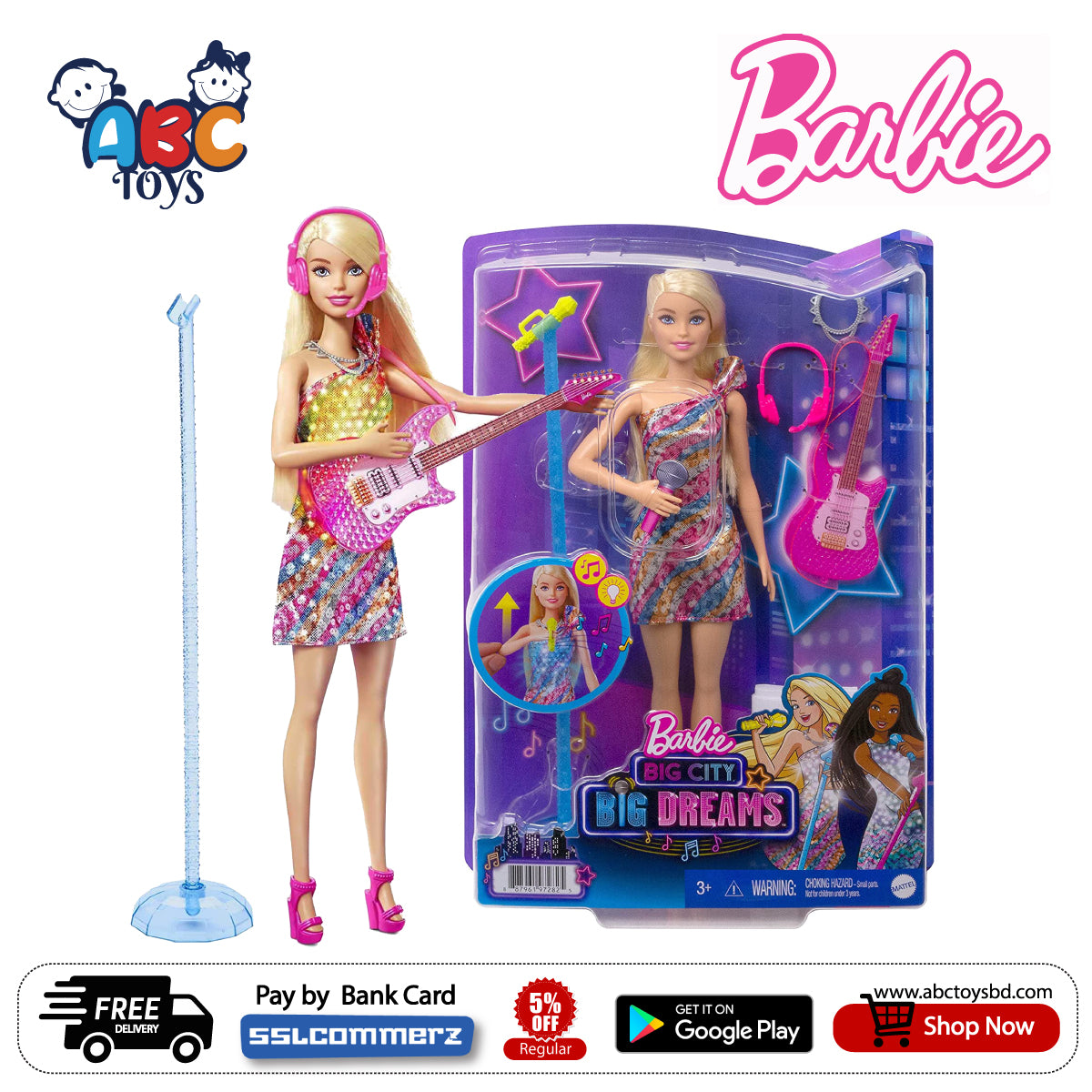 GYJ21 Barbie Big City Big Dreams