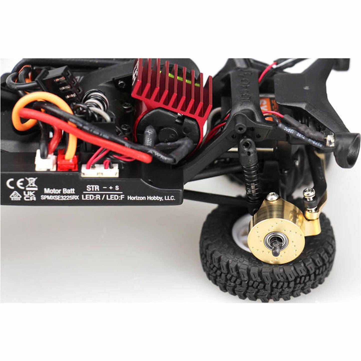 HRSXTY21H Brass 7.6g Front Steering Knuckles, 1/30 Axial SCX30