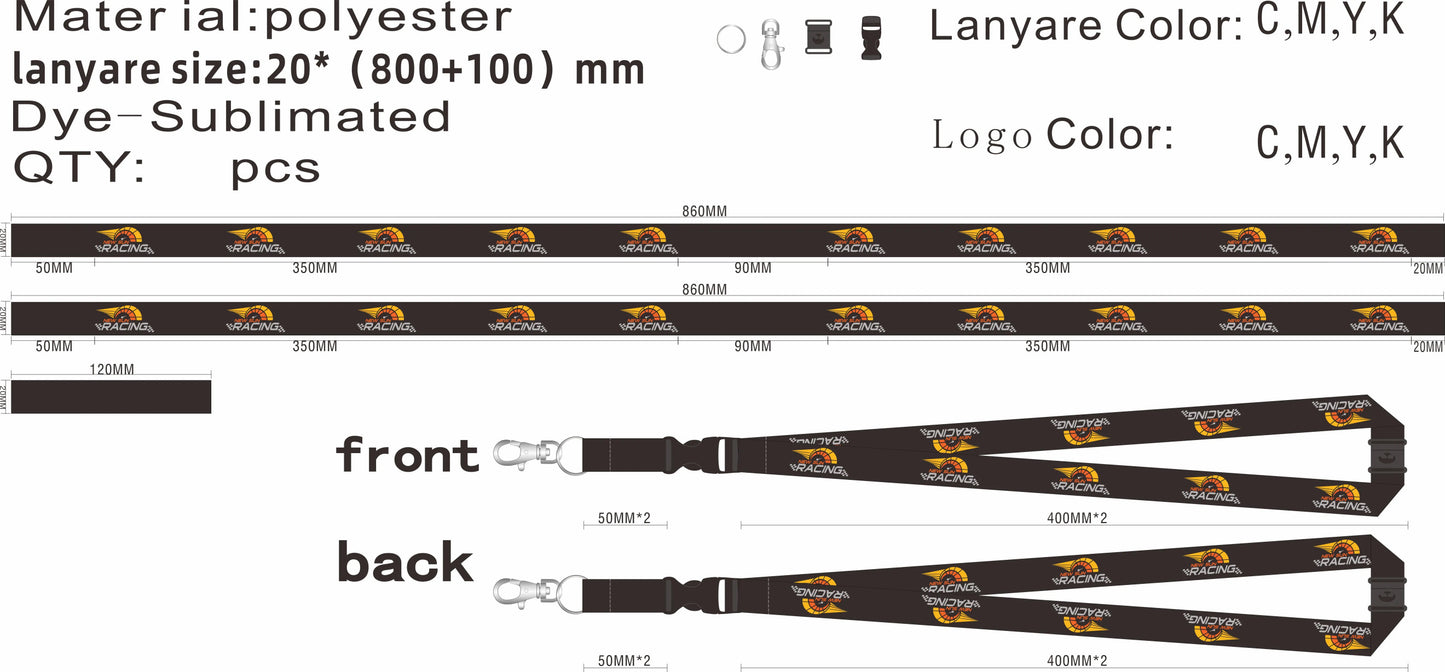New Sun Racing Brand Lanyards