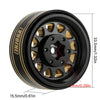 INJYQW-1301BGD INJORA 1.3" 70*27mm -3.75mm Offset Brass Wheels Set for Micro Crawlers (4)