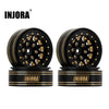 INJYQW-1301BGD INJORA 1.3" 70*27mm -3.75mm Offset Brass Wheels Set for Micro Crawlers (4)