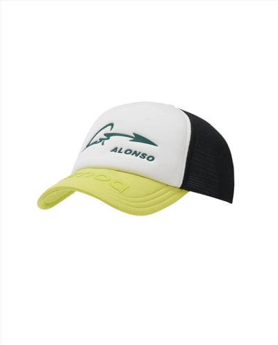 GO0S24732400 Aston Martin F1 Kimoa Fernando Alonso Trucker Hat- Tricolor