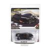 Hot Wheels McLaren W1 1:43 scale die-cast toy car in its original blister card packaging, featuring a black car with orange accents on a white background.