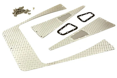 INTOBM-034 Realistic Alloy Diamond Plate Overlay Panel for TRX TRX-4