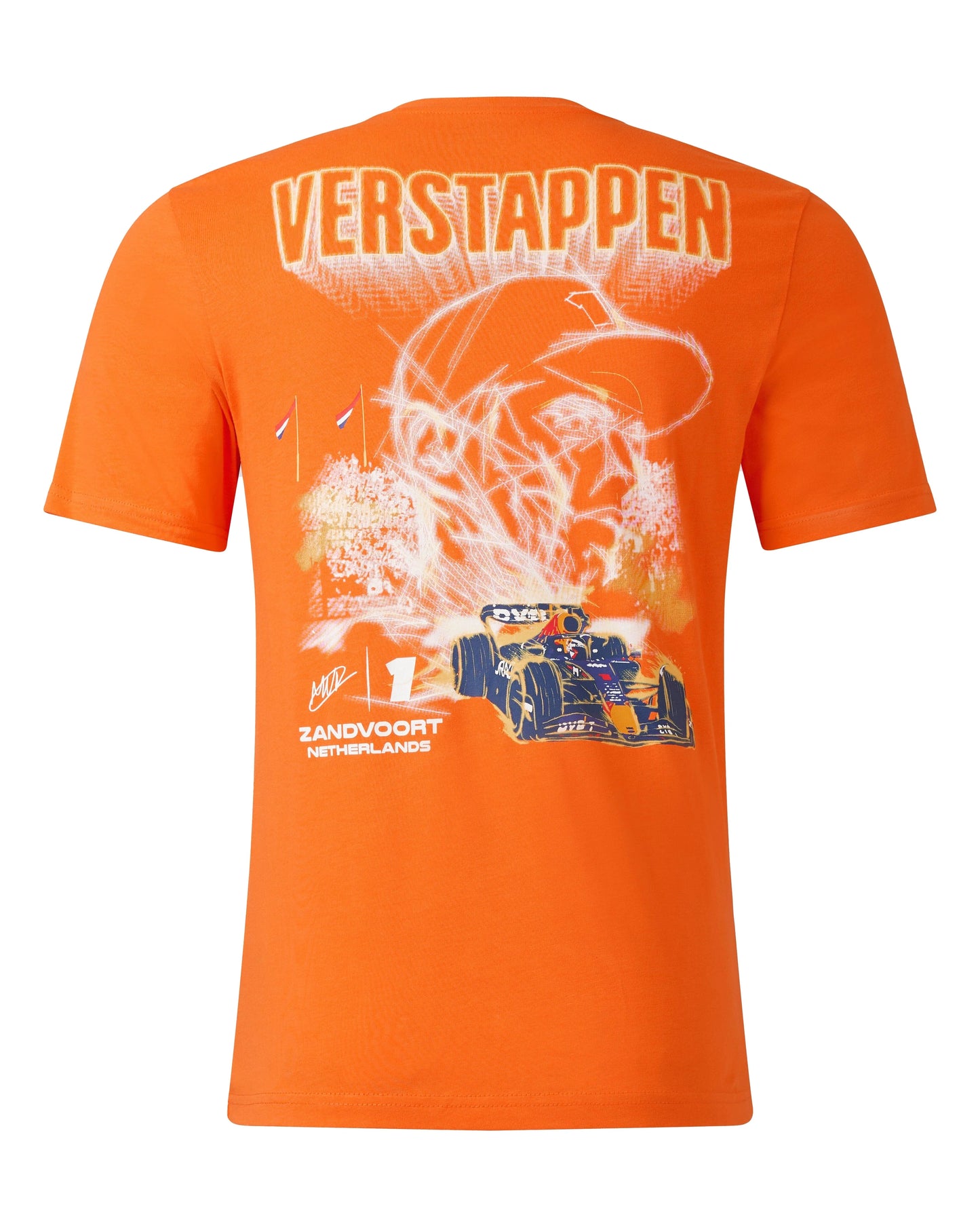 TU4333-ORANGE Red Bull Racing F1 Max Verstappen SE Zandvoort Netherlands T-Shirt