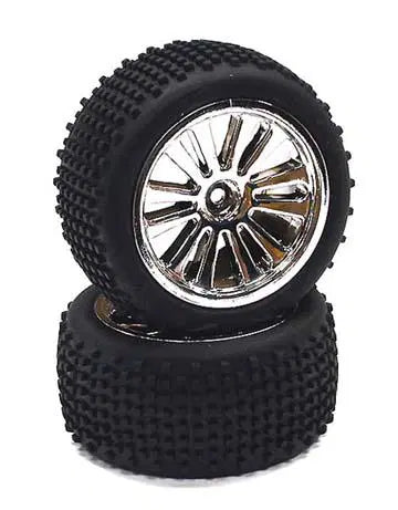INTT3500CHROME Type III Wheel and Tire Set (2) 1/16