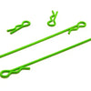 T4047FLUORESCENTGREEN Color Body Clip (4) for 1/18 Cars & Trucks