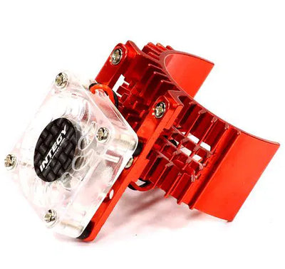 INTT8074RED Motor Heatsink 540 Size w/ Cooling Fan for Slash 2WD