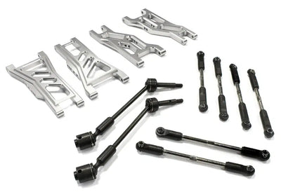 INTT8129SILVER V2 Billet Complete EXT Modified Suspension Set - Slash 2WD