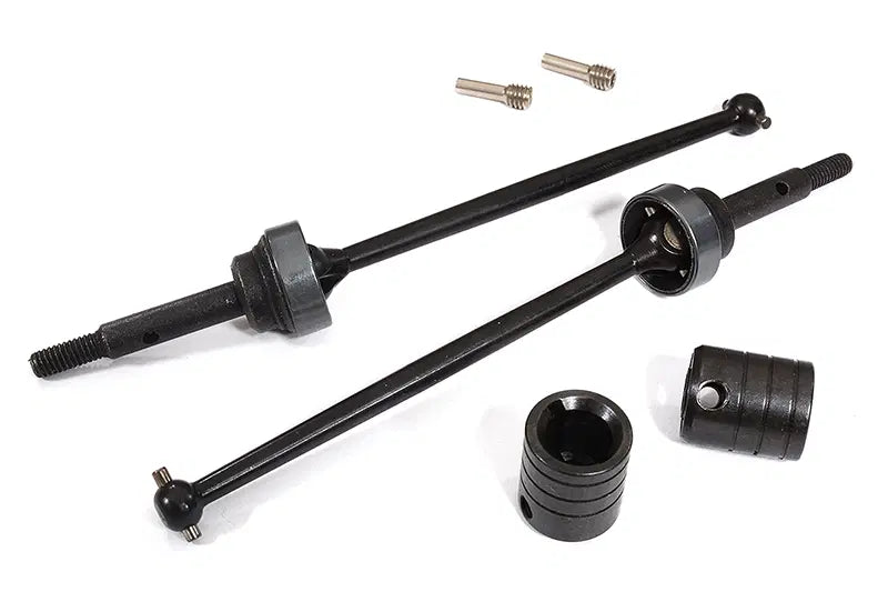 INTT8528 Steel Front Universal Drive Shaft (2) For Traxxas 1/10 Slash 4x4 (6808) V2