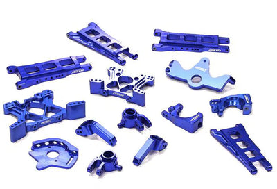 INTC8595BLUE Billet Machined T2 Conversion Kit For 1/10 Stampede 4x4 & Slash 4x4 (Non LCG)