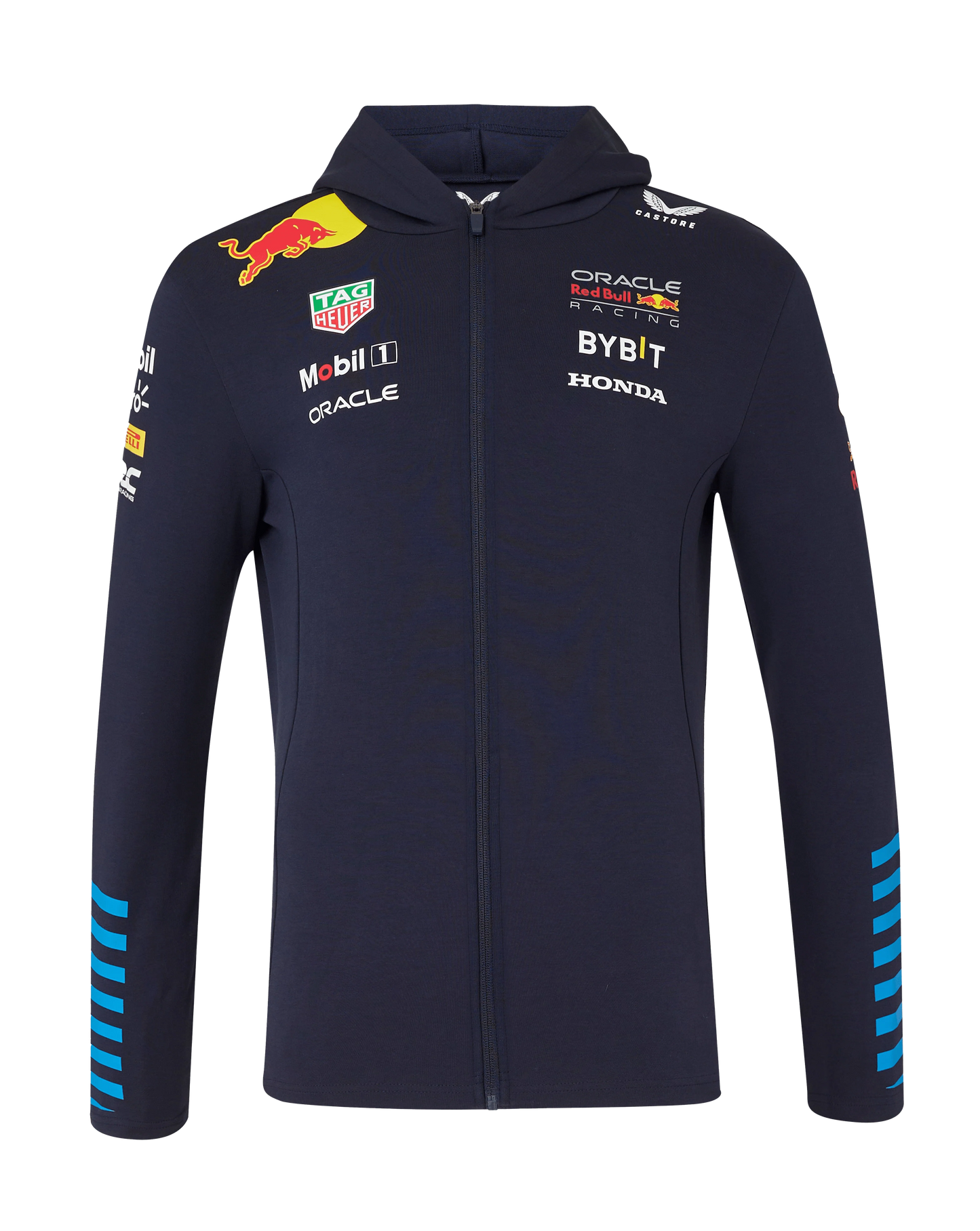 TM5290 RBR F1 Men's 2024 Team Full Zip Hooded Sweatshirt - Navy -