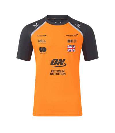 TM9912 McLaren F1 2025 Men's Lando Norris Team T-Shirt - Papaya