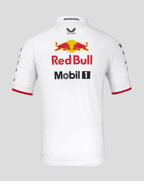 TU14431 Red Bull Racing F1 2025 Special Edition Japan Grand Prix Polo Shirt - White -