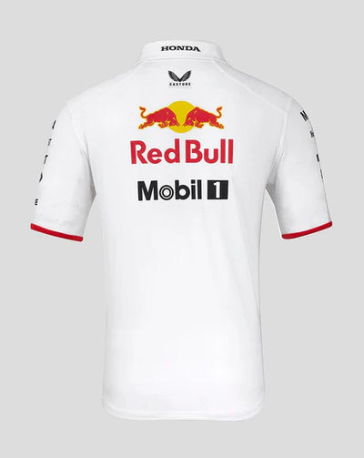 TU14431 Red Bull Racing F1 2025 Special Edition Japan Grand Prix Polo Shirt - White -