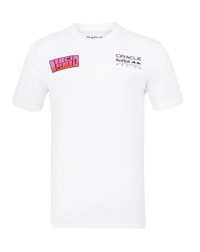 TU5396White Red Bull Racing F1 Sergio "Checo" Perez Race Car T-Shirt -