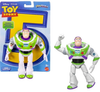 Toy Story Buzz Lightyear action figure shown both in its retail blister packaging on the left and standing unpackaged on the right, against a plain white background.