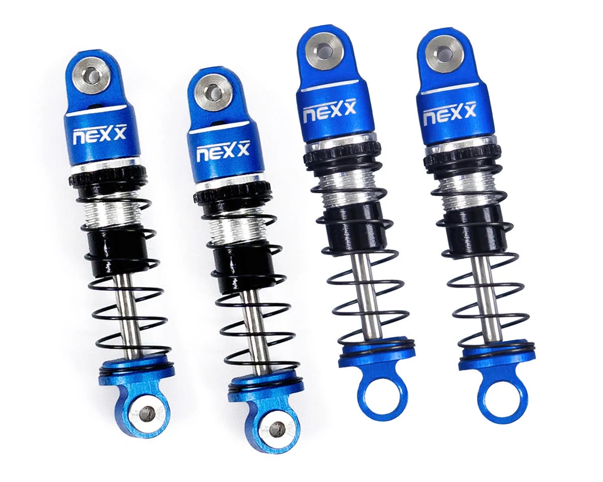 NX-456-BL NEXX Racing Losi™ Micro-B Pre-Assembled Aluminum Oil-Filled Shocks (Blue) (4) (Front & Rear)
