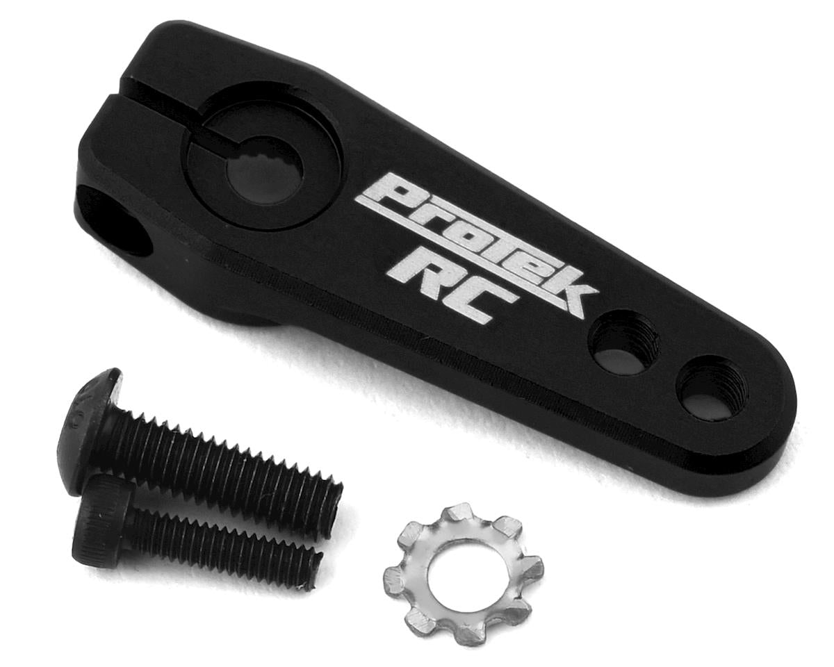 PTK7823-BK Aluminum Flat Clamping Servo Horn (Black) (25T-ProTek)
