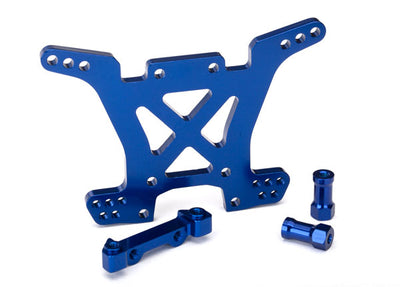 6838X Aluminum Shock Tower - Rear - Blue