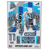 UPG-14292 UpGrade RC "Flame" Graphic Set for Losi® 22S™ Sprint Car (Blue)