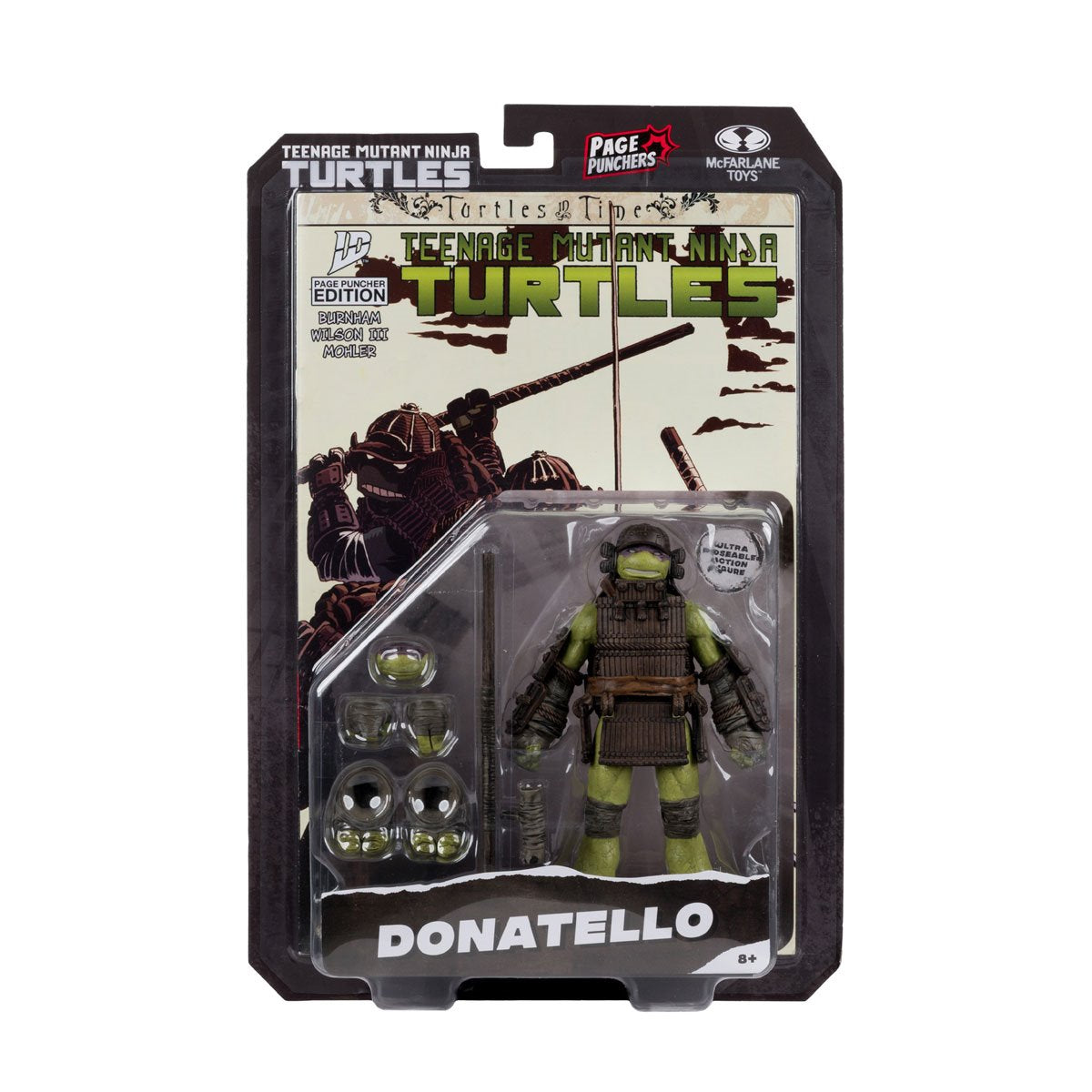 MF11367 Teenage Mutant Ninja Turtles Page Punchers Wave 4 Donatello Turtles in Time 5-Inch Scale Action Figure with Comic