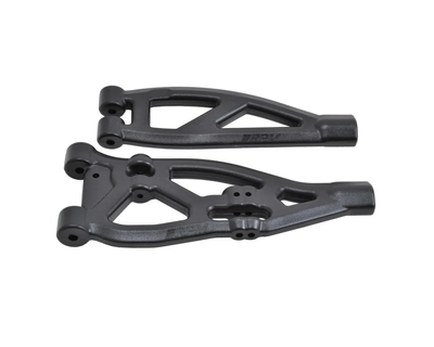 RPM81482 Arrma Kraton/Outcast Front Upper & Lower Suspension Arm Set (Black)