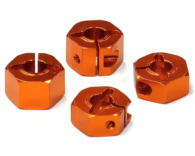 INTT8677ORANGE Billet Machined Hex Wheel Hubs 2WD