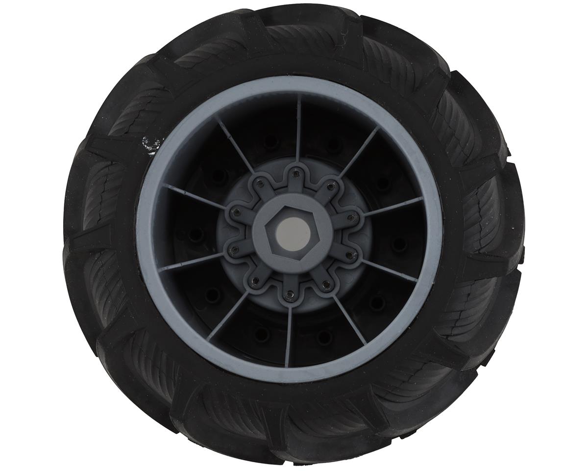 JCO3084-4099 Fling Kings Pre-Mounted Monster Truck Tires (Silver) (2) (Yellow)