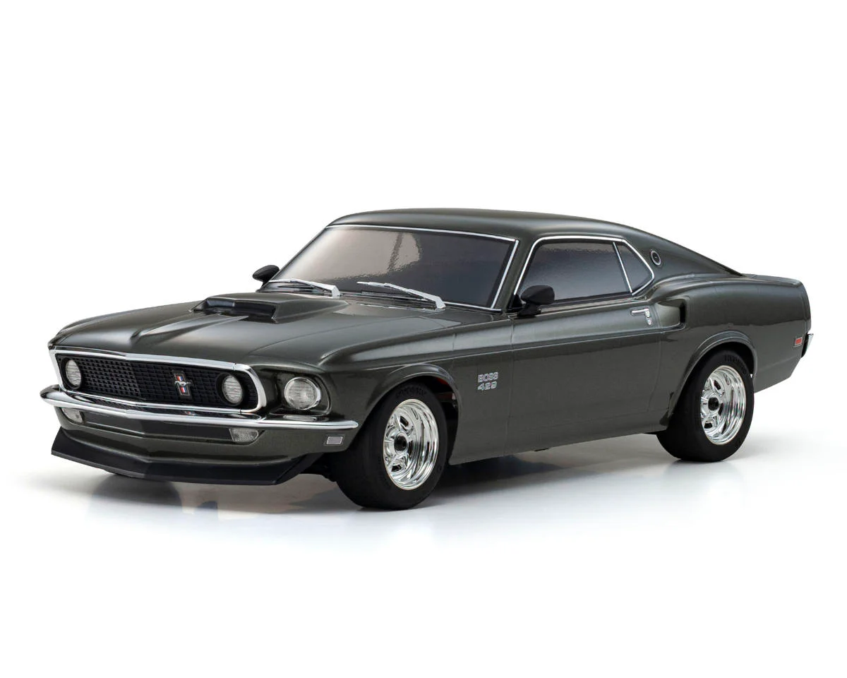 KYO34437T1 Kyosho Fazer Mk2 1969 Ford Mustang Boss 429 Electric 4WD 1/10 RTR Touring Car (Black Jade)