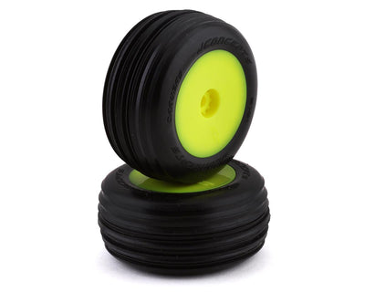 JCO3101-2291 Mini-T 2.0 Carvers Pre-Mounted Front Tires (Yellow) (2) (Green)