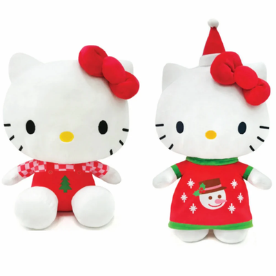 ZUK02093 Hello Kitty 10" HK with Pine Tree SnowMan Logo OutFit