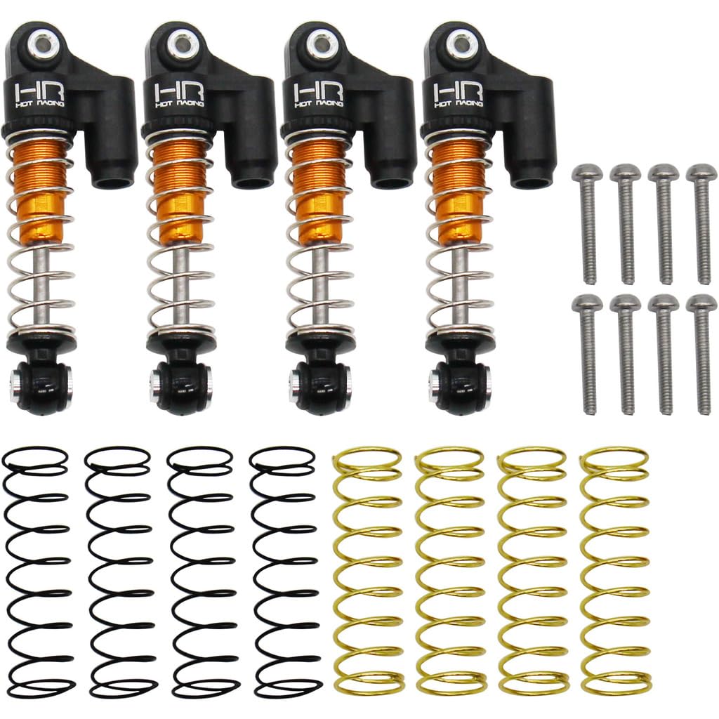 HRSXTF326RX04 - Aluminum Threaded Oil Emulsion Shocks - Axial Scx24