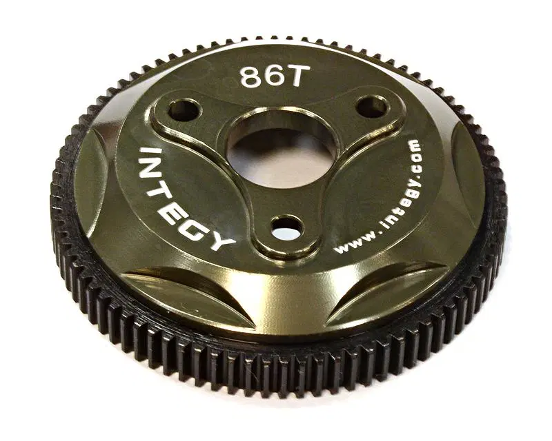 INTT8030GREY 86T Metal Spur Gear 1/10 2WD