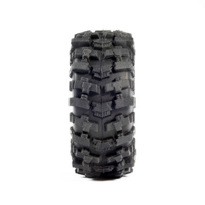 PRO1025110 1/30 Baja Pro X Front/Rear Mounted Chrome Beast Tires (4): Axial SCX30 (Limit 1 Set per Customer)