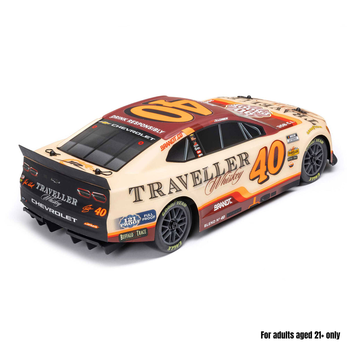 LOS1122640 1/12 Losi NASCAR 2026 Justin Allgaier No. 40 Traveller Whiskey (Battery & Charger Included)