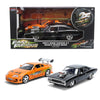 Jada 37542 1:24 Fast & Furious Twin Pack – Dom’s Dodge Charger R/T and Brian’s Toyota Supra – 25 Years of Fast & Furious