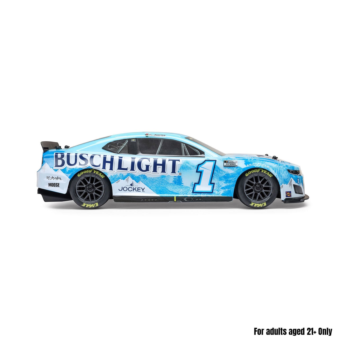 LOS1122501 1/12 4WD NASCAR RC Racecar Ross Chastain No. 1 Busch Light 2025 Chevrolet Camaro ZL1 2S AWD RTR Brushed On-Road (Battery & Charger Included)