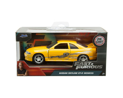 Jada 1:32 F&F Leon's Nissan 1995 Skyline GT-R(BCNR33) YL