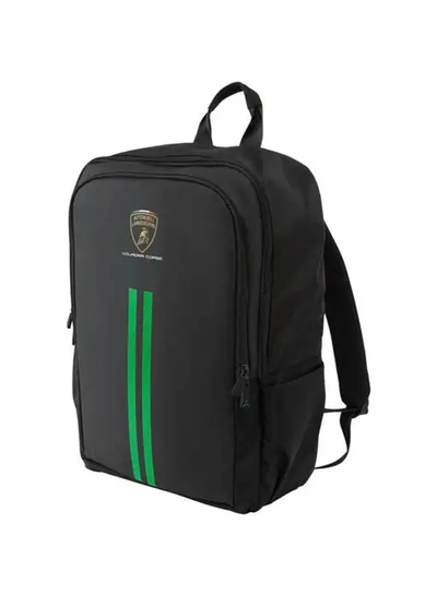 LB18RS Automobili Lamborghini Squadra Corse Rucksack Book Bag - Black