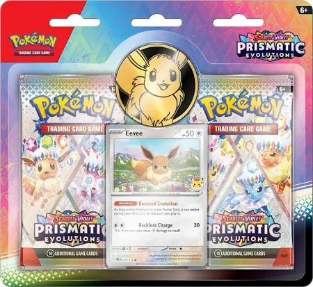 10-10118-101 Pokemon Scarlet & Violet Prismatic Evolutions 2 Pack Blister