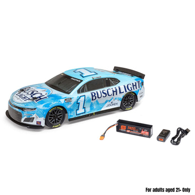 LOS1122501 1/12 4WD NASCAR RC Racecar Ross Chastain No. 1 Busch Light 2025 Chevrolet Camaro ZL1 2S AWD RTR Brushed On-Road (Battery & Charger Included)
