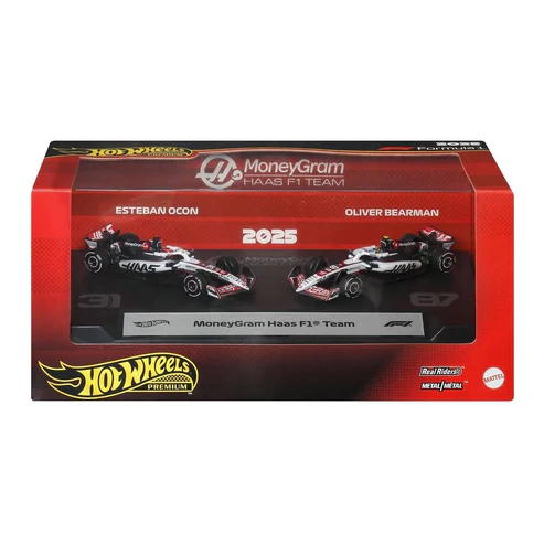 JMM97-4B10 HotWheel Premium 2025 MoneyGram Hass F1 Team