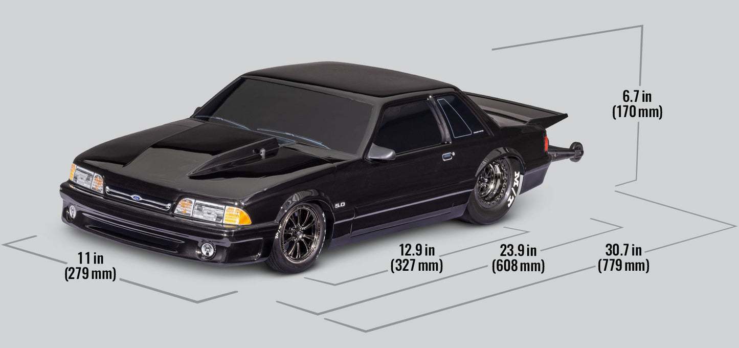 94046-4 Drag Slash Mustang 5.0 1/10 Scale Brushless Drag Car