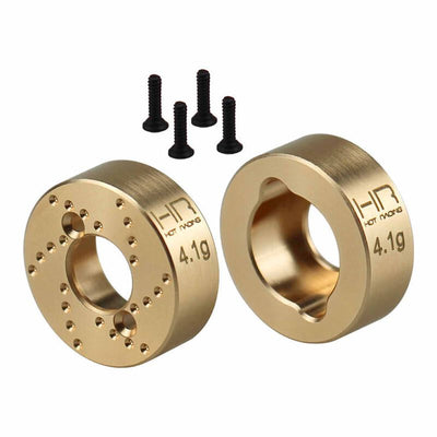 HRSXTY22H Brass 4.1g Rear Hubs, 1/30 Axial SCX30
