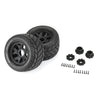 DTX564910 DuraTrax Bandito 2.0 1/8 3.8" Pre-Mounted Truck Tires (Black) (2) w/17mm Hex