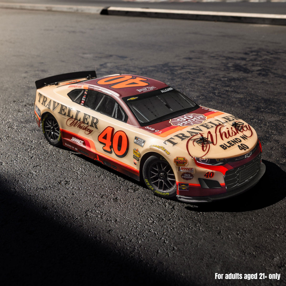 LOS1122640 1/12 Losi NASCAR 2026 Justin Allgaier No. 40 Traveller Whiskey (Battery & Charger Included)