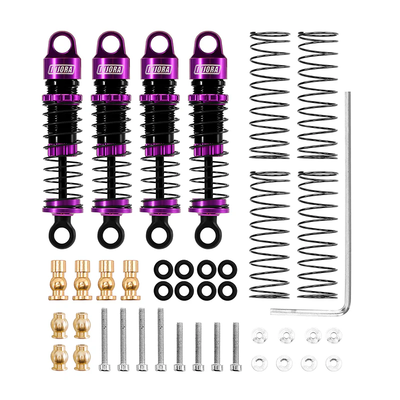 SCX24-179PU INJORA 40mm Big Bore Oil Shock Absorber for 1/24 SCX24 FCX24M (Purple)