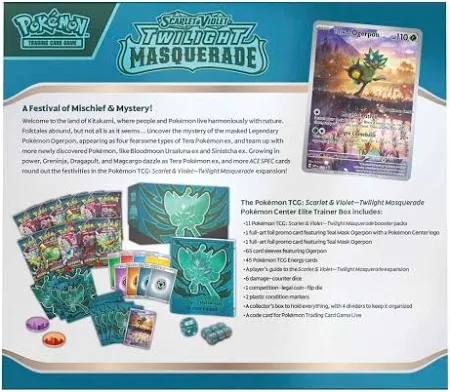 PKU189-85798 Pokemon Scarlet & Violet #6 Twilight Masquerade Elite Trainer