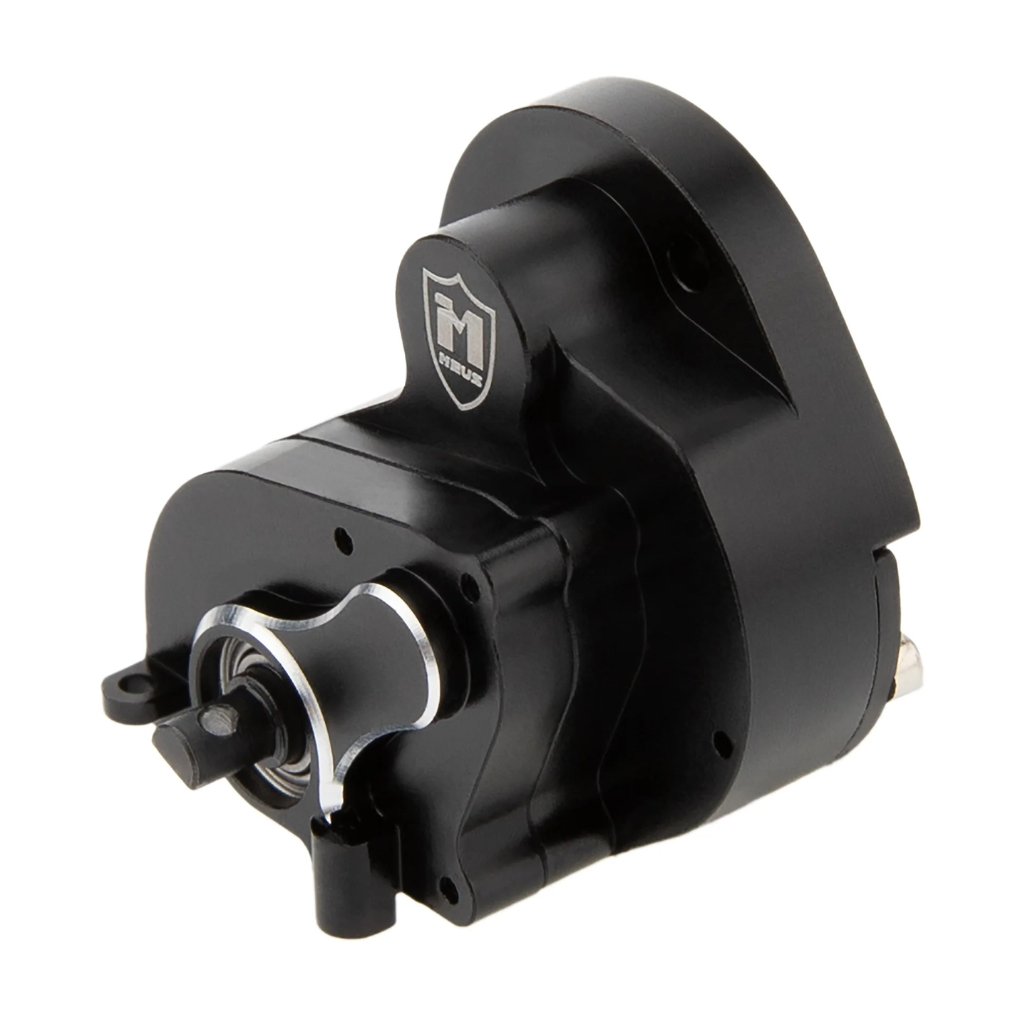 MEUS Racing SCX24 Brushless Transmission Black Aluminum Complete Gearbox for 1/24 SCX24
